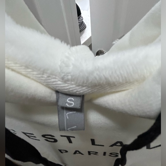 Paris Cropped Long Sleeve Hoodie - Picture 3 of 3